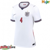 Camiseta Inglaterra Declan Rice #4 Primera Equipación para mujer Mundial 2026 manga corta